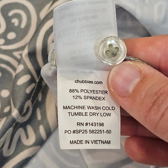 Chubbies Screen Saver Performance Polo Shirt Mens Size L Golf Retro Athletic - Picture 11 of 12